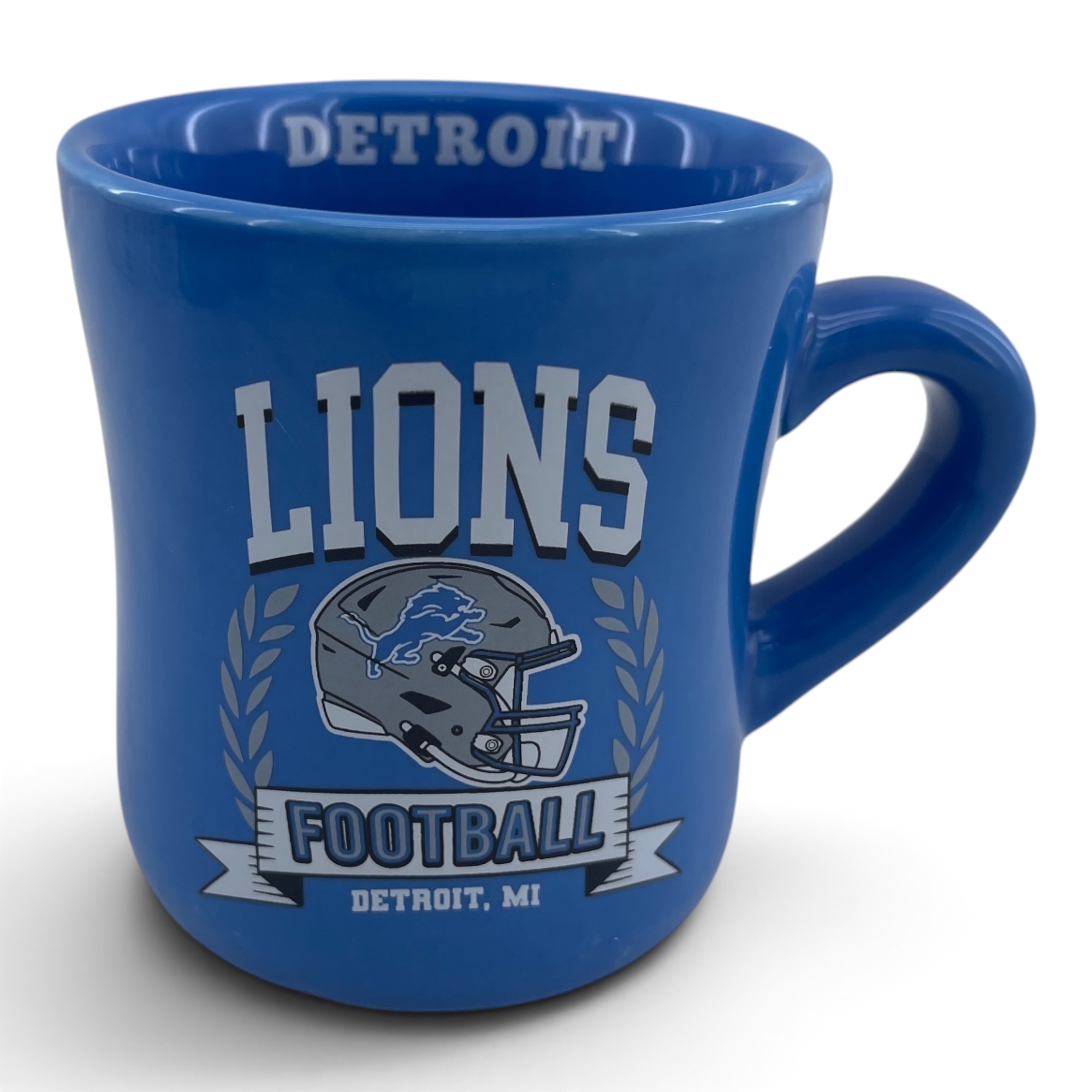 Pegasus Detroit Lions 11oz. Helmet Crest Wordmark Ceramic Mug