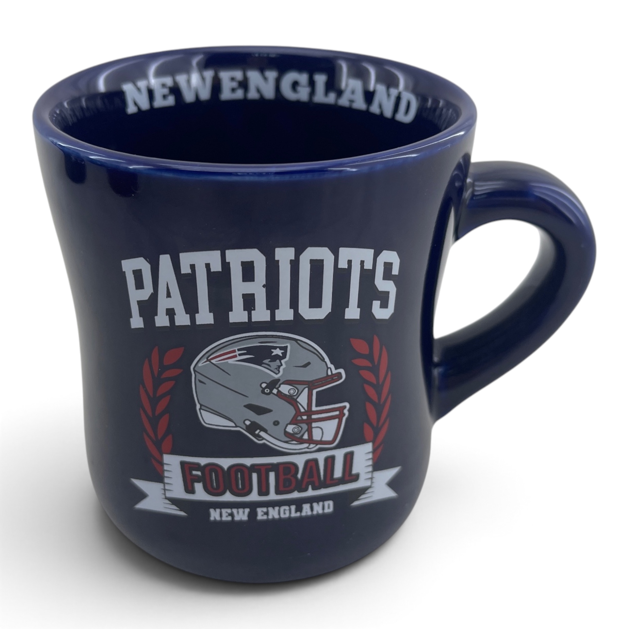 Pegasus New England Patriots 11oz. Helmet Crest Wordmark Ceramic Mug