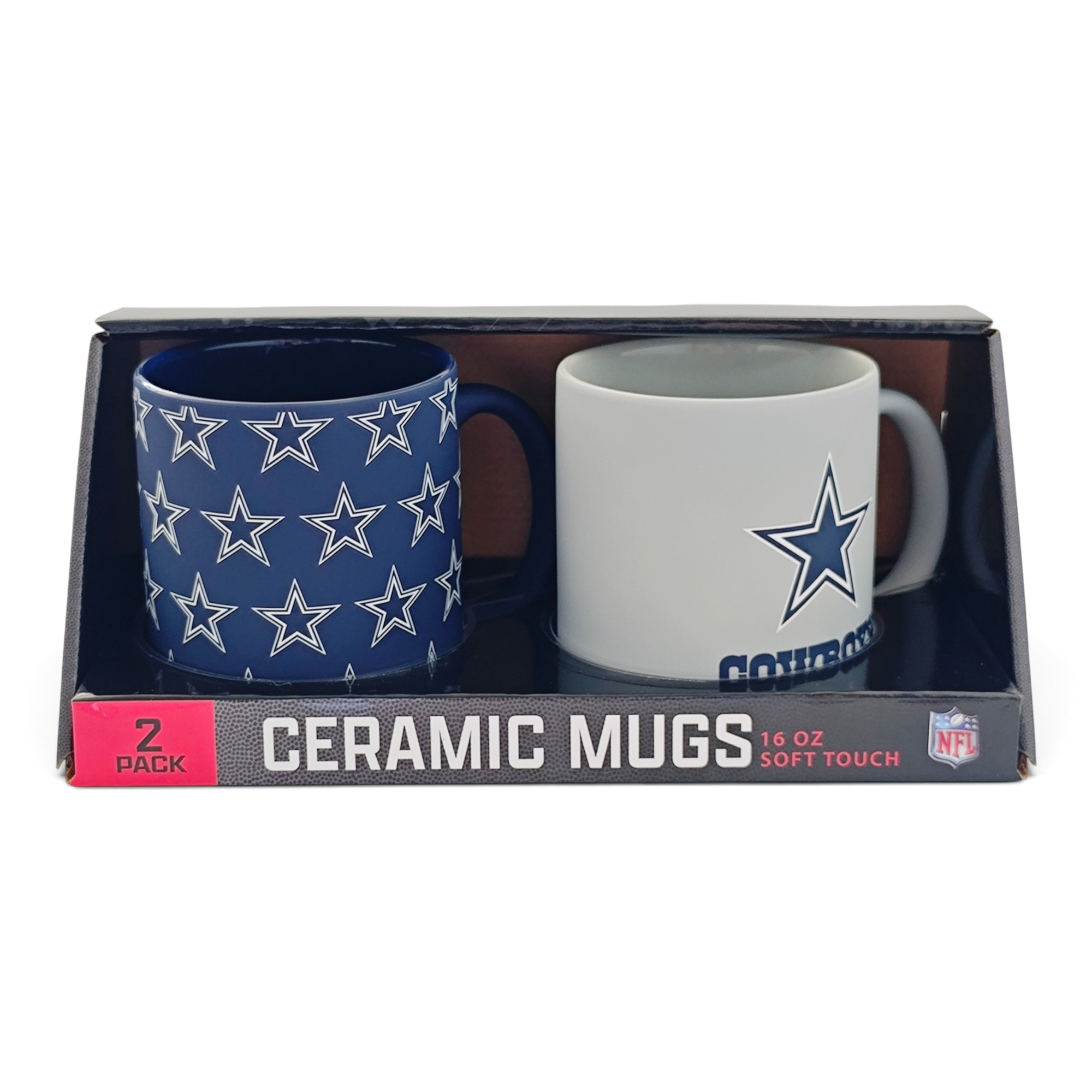 Pegasus Dallas Cowboys Two-Piece 16oz. Home & Away Soft Touch Ceramic Mug Set