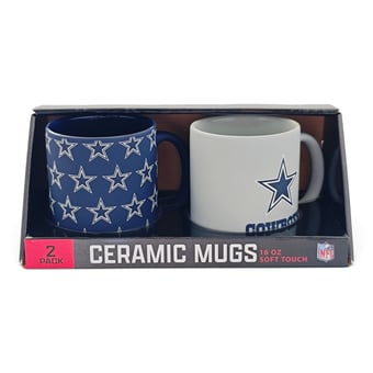 Pegasus Dallas Cowboys Two-Piece 16oz. Home & Away Soft Touch Ceramic Mug Set