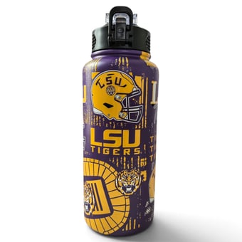 Pegasus LSU Tigers 32oz Stainless Steel ProPress Water Bottle
