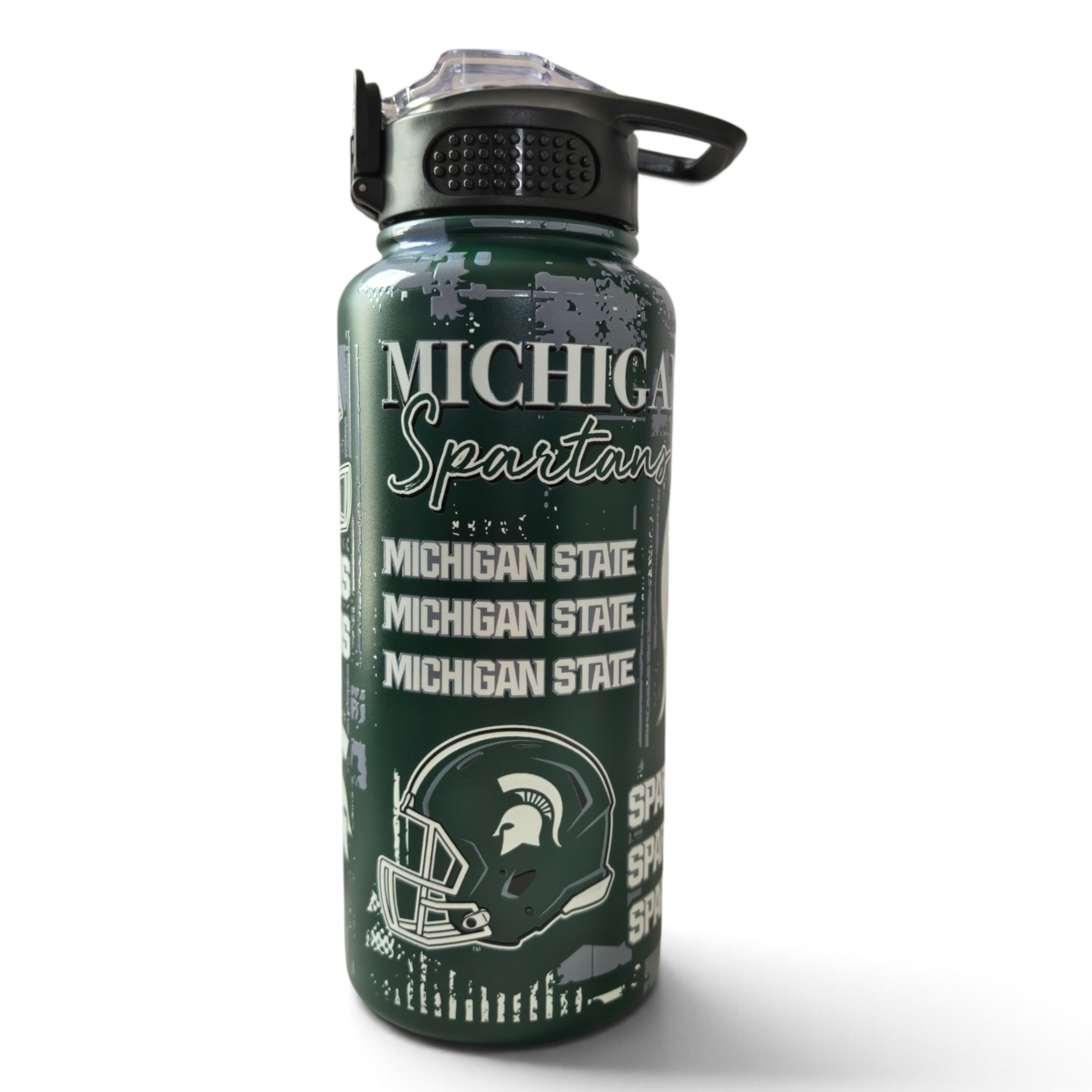 Pegasus Michigan State Spartans 32oz Stainless Steel ProPress Water Bottle