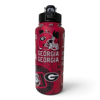 Pegasus Georgia Bulldogs 32oz Stainless Steel ProPress Water Bottle