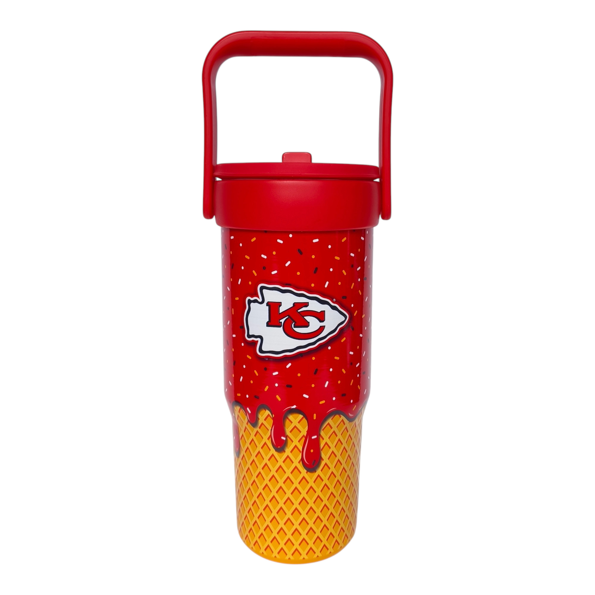 Pegasus Kansas City Chiefs 32oz. Ice Cream Logo Cone Stainless Steel ProCarry Tumbler