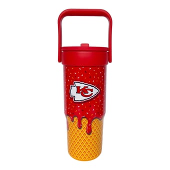Pegasus Kansas City Chiefs 32oz. Ice Cream Logo Cone Stainless Steel ProCarry Tumbler