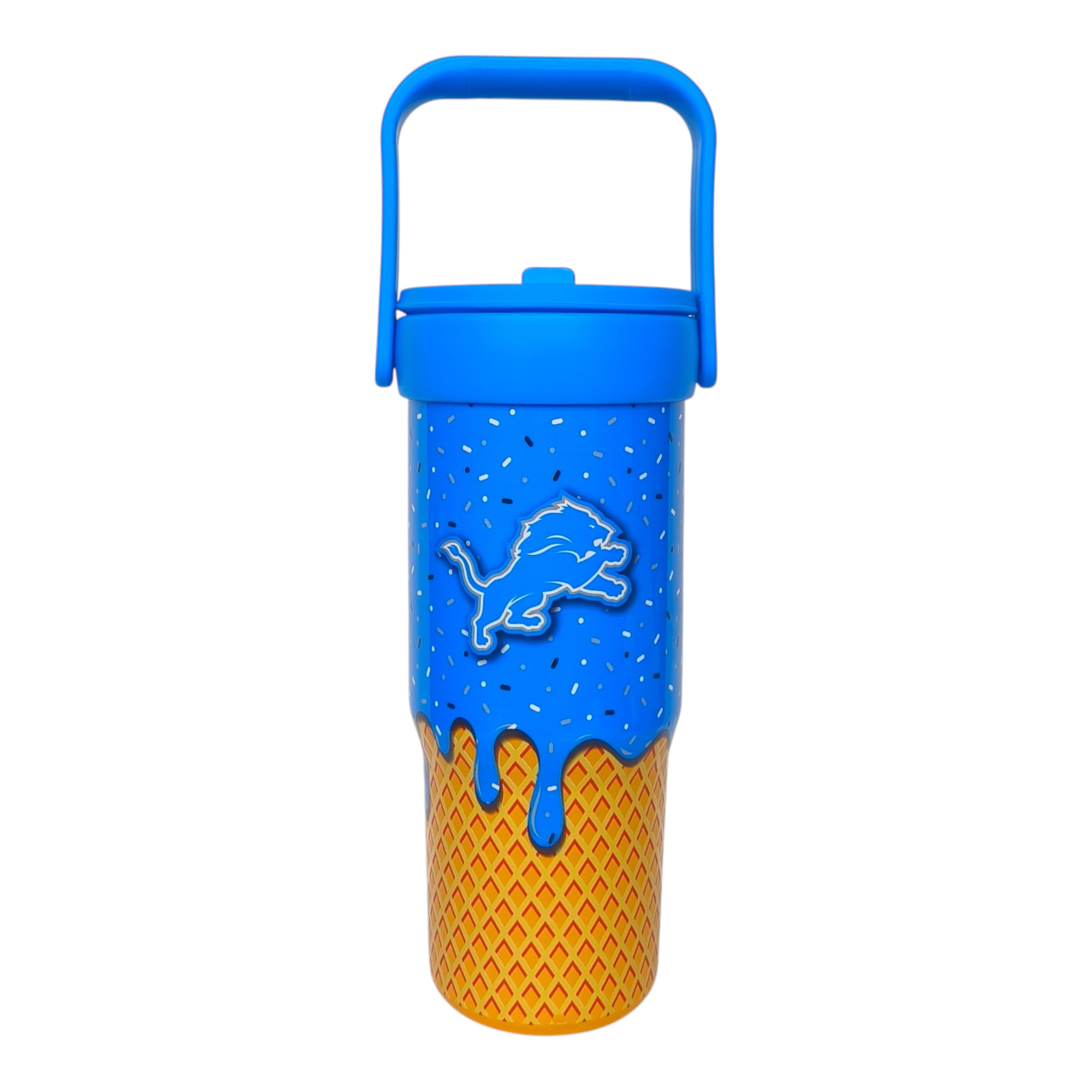 Pegasus Detroit Lions 32oz. Ice Cream Logo Cone Stainless Steel ProCarry Tumbler