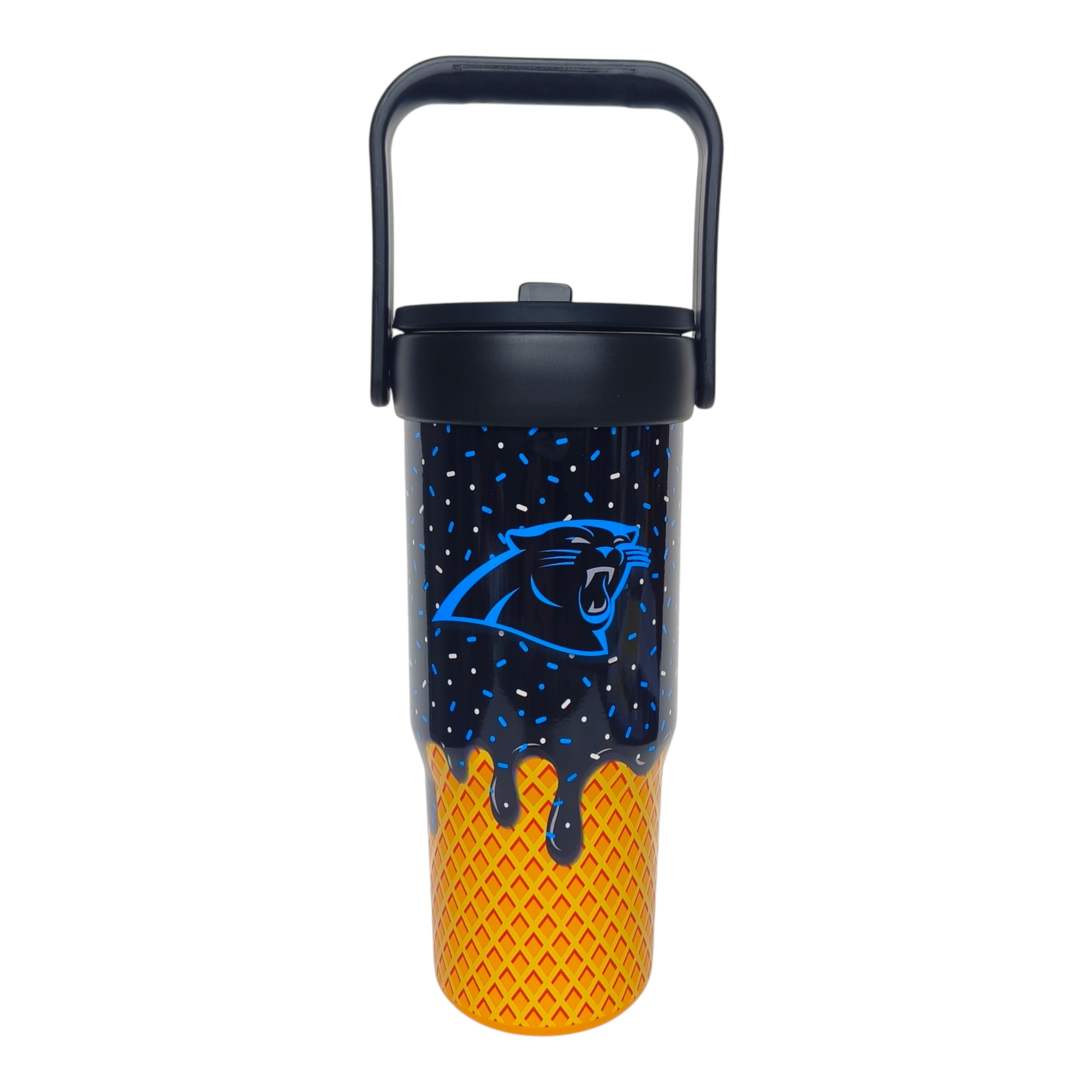 Pegasus Carolina Panthers 32oz. Ice Cream Logo Cone Stainless Steel ProCarry Tumbler