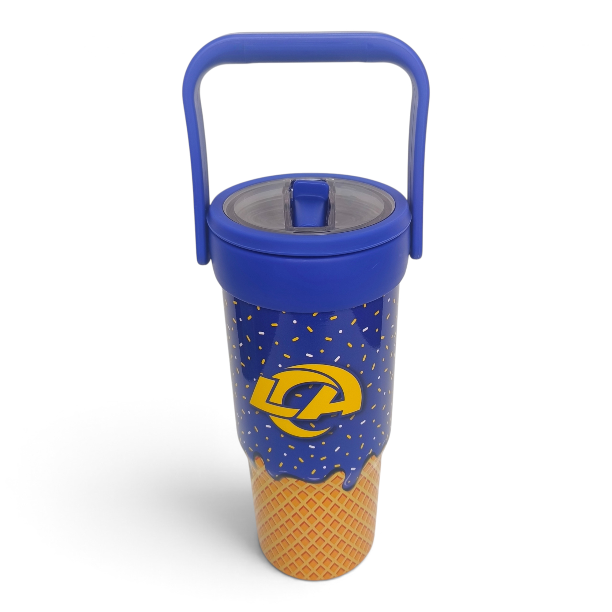 Pegasus Los Angeles Rams 32oz. Ice Cream Logo Cone Stainless Steel ProCarry Tumbler