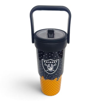 Pegasus Las Vegas Raiders 32oz. Ice Cream Logo Cone Stainless Steel ProCarry Tumbler