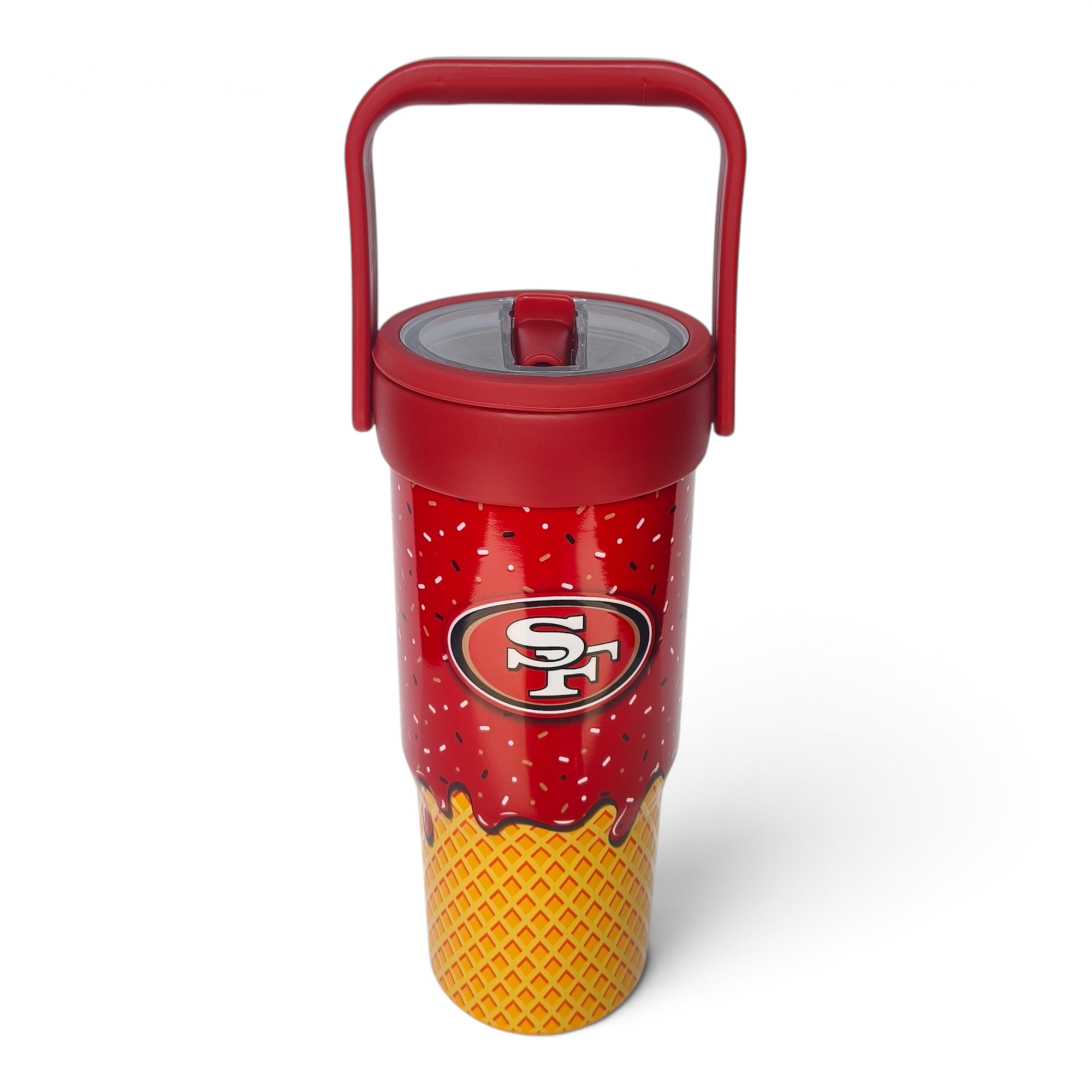 Pegasus San Francisco 49ers 32oz. Ice Cream Logo Cone Stainless Steel ProCarry Tumbler