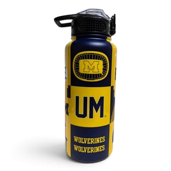 Pegasus Michigan Wolverines 32oz Stainless Steel ProPress Water Bottle