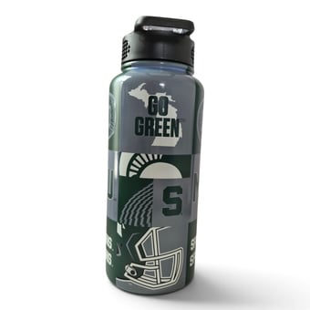 Pegasus Michigan State Spartans 32oz Stainless Steel ProPress Water Bottle