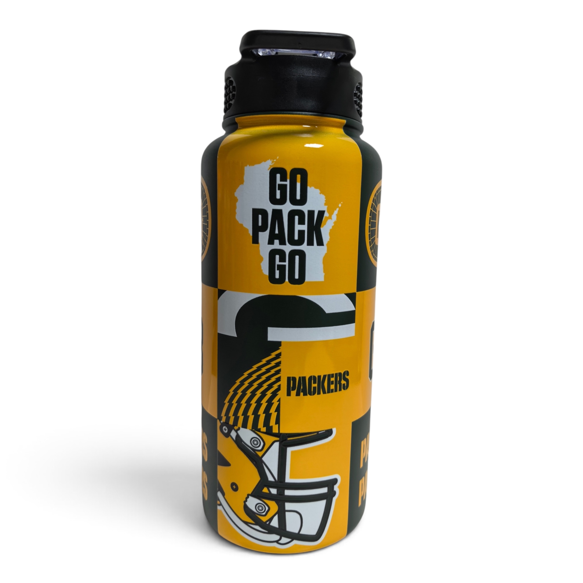 Pegasus Green Bay Packers 32oz Stainless Steel ProPress Water Bottle