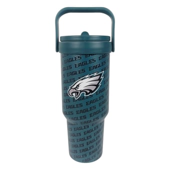 Pegasus Philadelphia Eagles 40oz. 5-D Logo Wordmark Stainless Steel ProCarry Tumbler