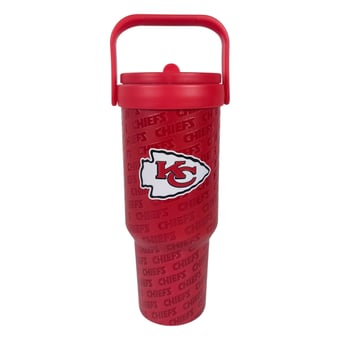 Pegasus Kansas City Chiefs 40oz. 5-D Logo Wordmark Stainless Steel ProCarry Tumbler