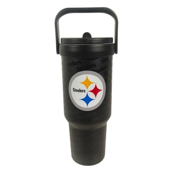 Pegasus Pittsburgh Steelers 40oz. 5-D Logo Wordmark Stainless Steel ProCarry Tumbler