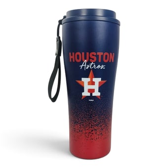 Pegasus Houston Astros 20oz Splatter Script Stainless Steel ProSip Coffee Cup with Strap