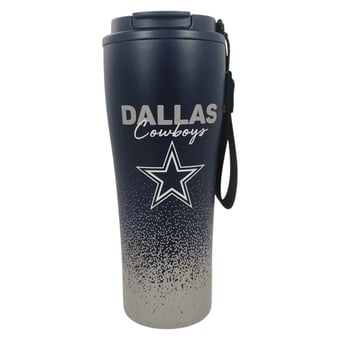 Pegasus Dallas Cowboys 20oz Splatter Script Stainless Steel ProSip Coffee Cup with Strap