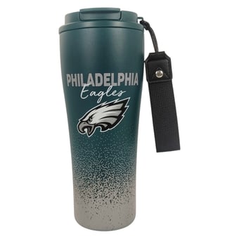 Pegasus Philadelphia Eagles 20oz Splatter Script Stainless Steel ProSip Coffee Cup with Strap