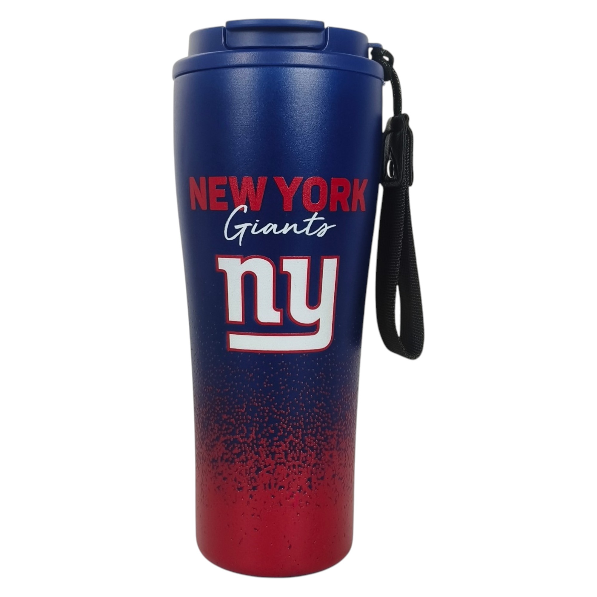 Pegasus New York Giants 20oz Splatter Script Stainless Steel ProSip Coffee Cup with Strap