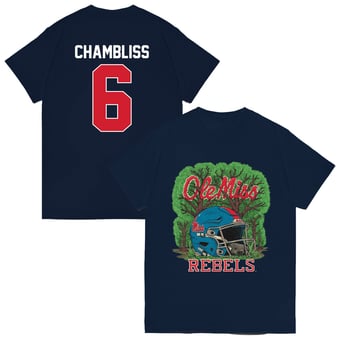 Unisex Trinidad Chambliss Navy Ole Miss Rebels Vintage Football T-Shirt