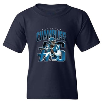 Unisex Trinidad Chambliss Navy Ole Miss Rebels Caricature T-Shirt