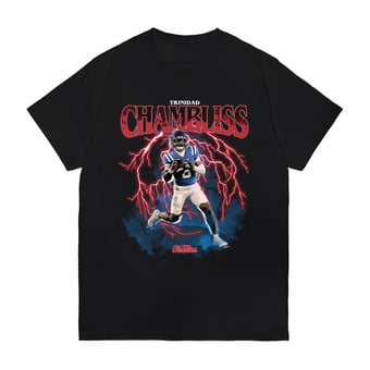 Youth Trinidad Chambliss Black Ole Miss Rebels Graphic T-Shirt