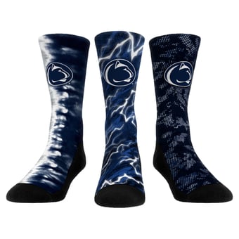 Unisex Rock Em Penn State Nittany Lions Team Tones Three-Pack Crew Socks