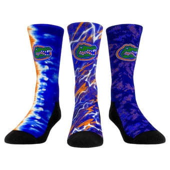 Unisex Rock Em Florida Gators Team Tones Three-Pack Crew Socks