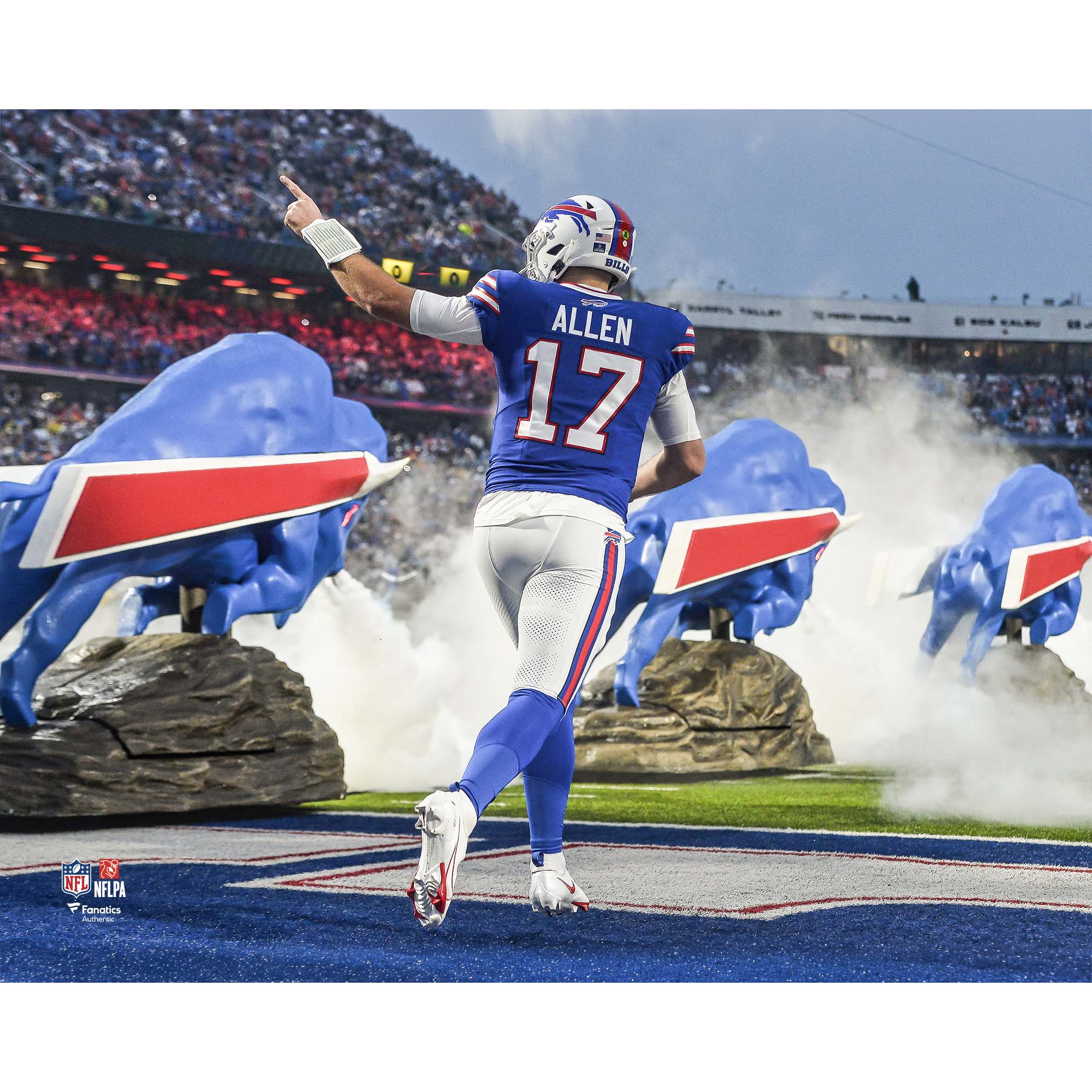 Josh Allen Buffalo Bills Unsigned Pre-Game Entrance Photograph