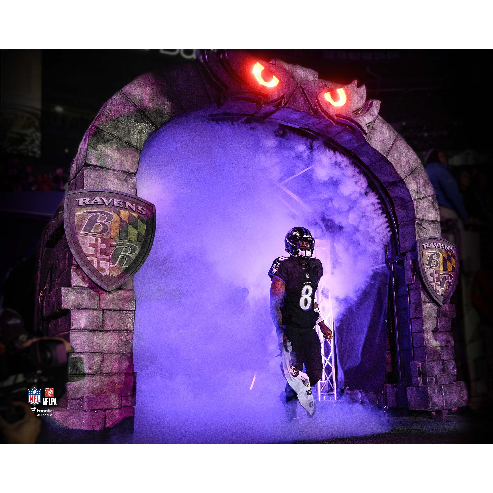 Lamar Jackson Baltimore Ravens Unsigned Pre-Game Entrance Photograph