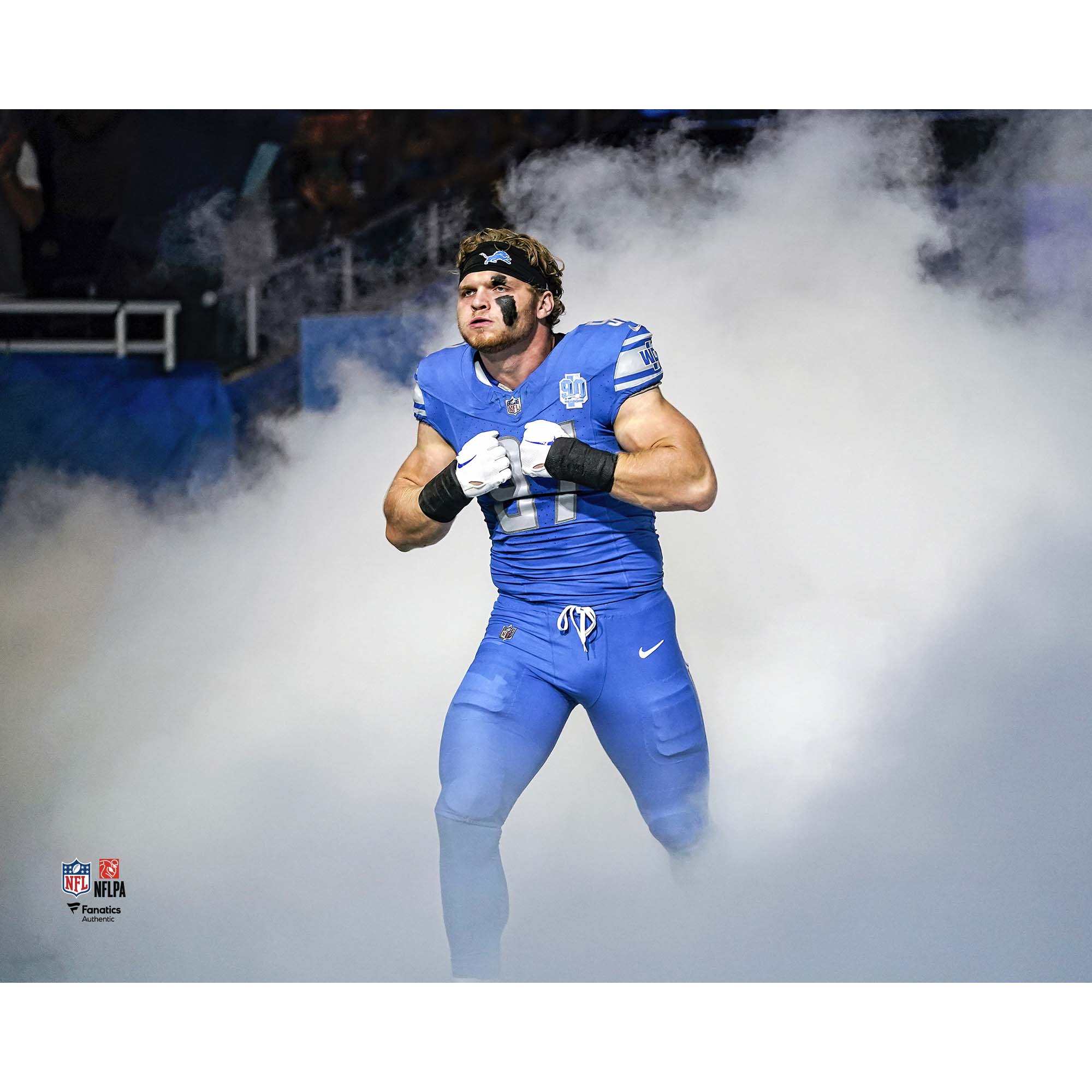 Aidan Hutchinson Detroit Lions Unsigned Pre-Game Entrance Photograph