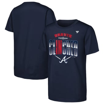 Youth Fanatics Navy Atlanta Braves 2026 MLB Postseason Locker Room T-Shirt