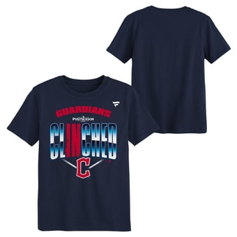 Youth Fanatics Navy Cleveland Guardians 2026 MLB Postseason Locker Room T-Shirt