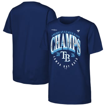 Youth Fanatics Navy Tampa Bay Rays 2026 AL East Division Champions Locker Room T-Shirt