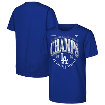 Youth Fanatics Royal Los Angeles Dodgers 2026 NL West Division Champions Locker Room T-Shirt