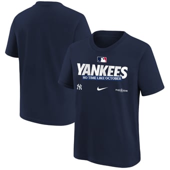 Youth Nike Navy New York Yankees 2026 MLB Postseason Authentic Collection T-Shirt