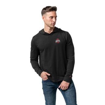 Men's League Collegiate Wear Black Ohio State Buckeyes All Day Tri-Blend Hoodie