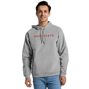 Men's League Collegiate Wear Cream Ohio State Buckeyes Cord Pullover Hoodie