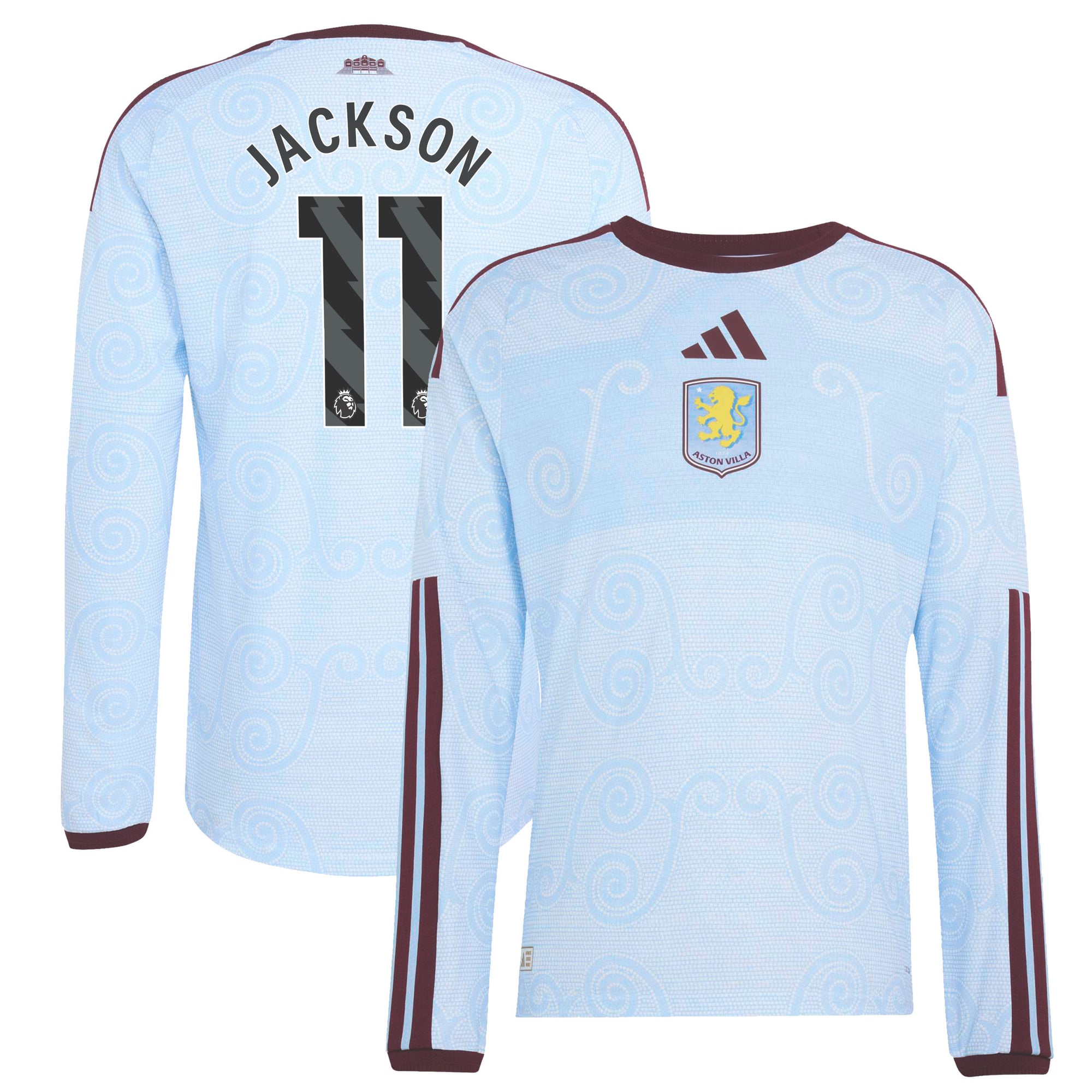 Camiseta adidas Autentica de la 3ª equipación del Aston Villa 2026-27 - Manga larga con dorsal Jackson 11