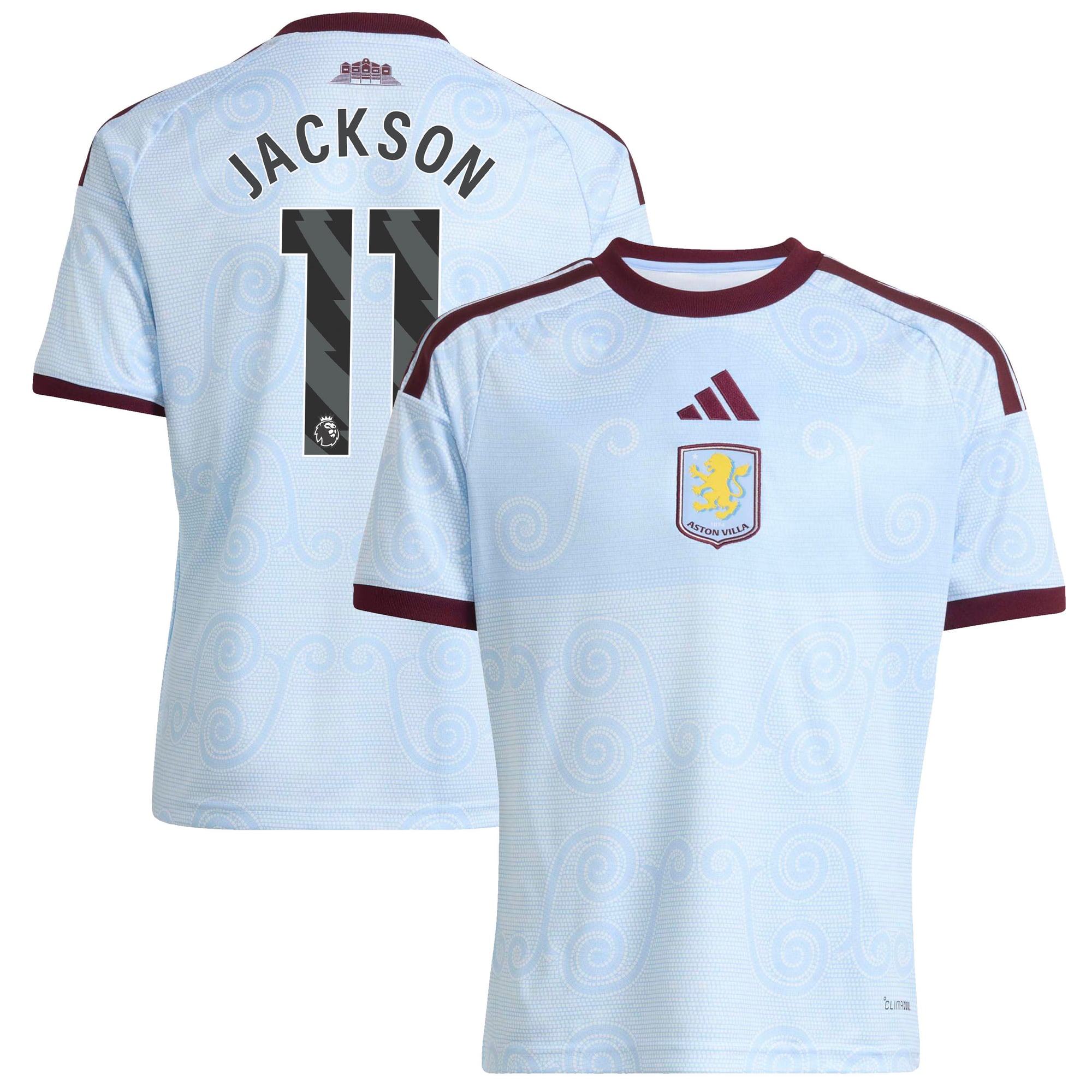 Camiseta adidas de la 3ª equipación del Aston Villa 2026-27 - Niños con dorsal Jackson 11