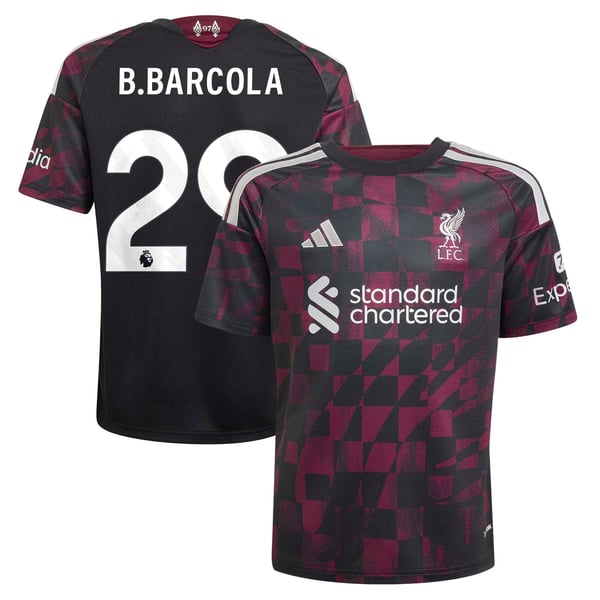 Maillot Third Liverpool adidas 2026-27 - Enfant avec flocage B.Barcola 29