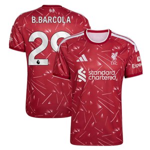 Maillot Domicile Liverpool adidas 2026-27 avec flocage B.Barcola 29, vue 2