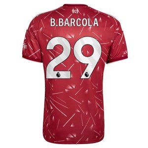 Maillot Domicile Liverpool adidas 2026-27 avec flocage B.Barcola 29, vue 4