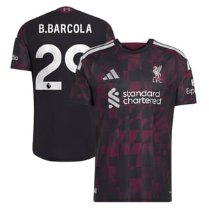 Maillot Third Authentic Liverpool adidas 2026-27 avec flocage B.Barcola 29, vue 2