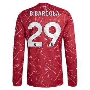 Maillot Domicile Liverpool adidas 2026-27 - Manches longues avec flocage B.Barcola 29, vue 4