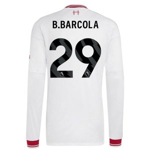 Maillot Extérieur Authentic Liverpool adidas 2026-27 - Manches longues avec flocage B.Barcola 29, vue 4