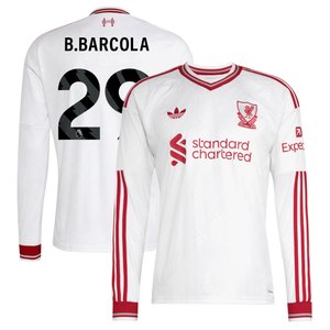 Maillot Extérieur Liverpool adidas 2026-27 - Manches longues avec flocage B.Barcola 29, vue 2