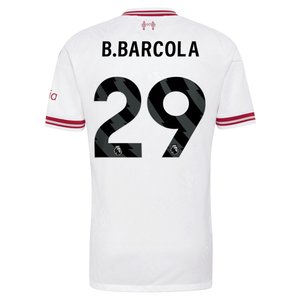 Maillot Extérieur Authentic Liverpool adidas 2026-27 avec flocage B.Barcola 29, vue 4