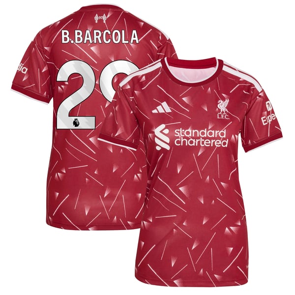 Maillot Domicile Liverpool adidas 2026-27 - Femme avec flocage B.Barcola 29